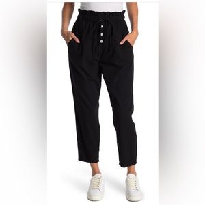 BLANKNYC Cotton Lightweight Paperbag Exposed Buttons Pant - Size L